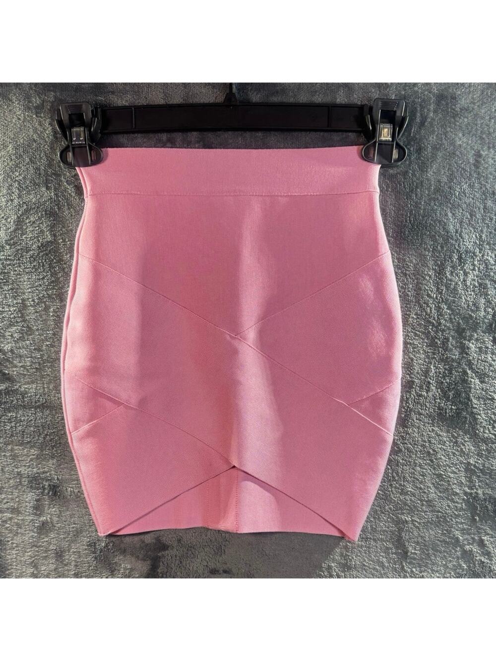 Meilun Women’s Pink Rayon Pull on Pencil & Straight Mini Stretch Skirt Size XS